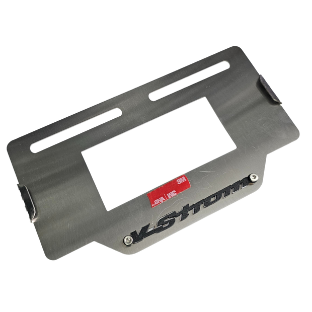 PORTA PLACA EN ACERO SUZUKI VSTROM