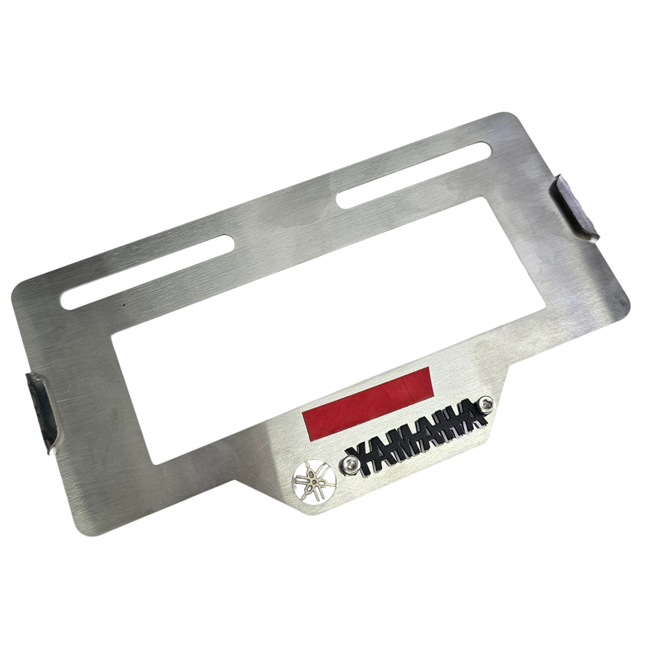 PORTA PLACA EN ACERO YAMAHA