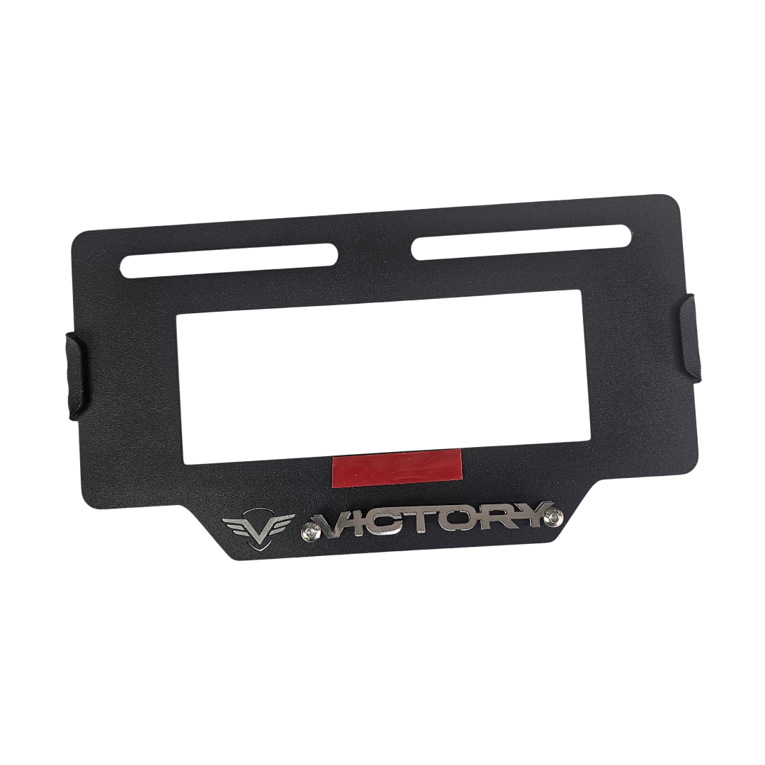 PORTA PLACA EN ACERO VICTORY