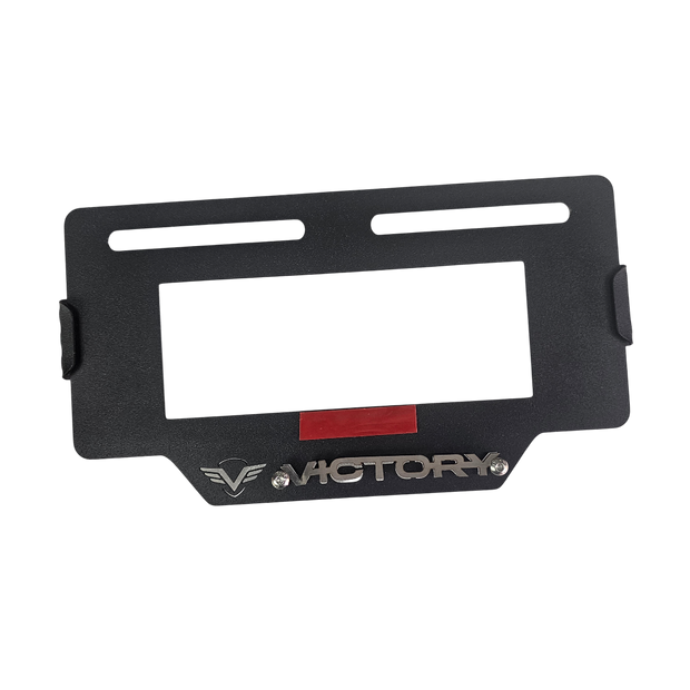 PORTA PLACA EN ACERO VICTORY