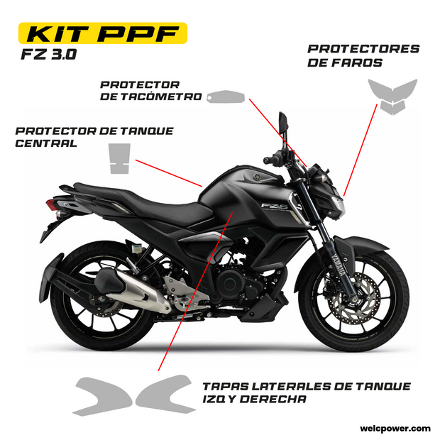 KIT PPF FP YAMAHA FZ 3.0