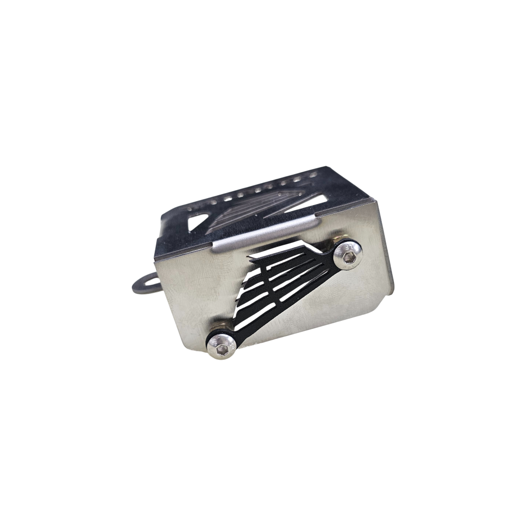 PROTECTOR DE BOMBA O DEPOSITO DE LIQUIDO DE FRENO TRASERO EN ACERO HONDA ALAS XR 190L 2.0 ABS - NX 190 - XRE 190 - CB 190R 2.0 - CB300F
