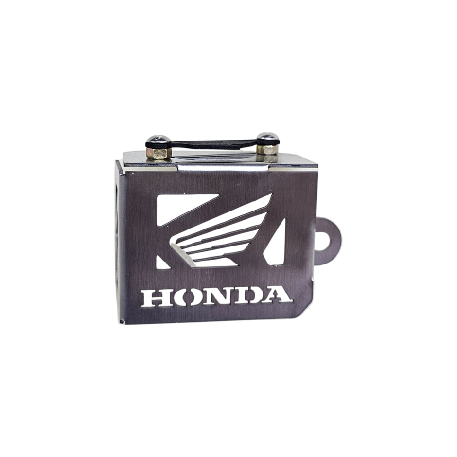 PROTECTOR DE BOMBA O DEPOSITO DE LIQUIDO DE FRENO TRASERO EN ACERO HONDA ALAS XR 190L 2.0 ABS - NX 190 - XRE 190 - CB 190R 2.0 - CB300F