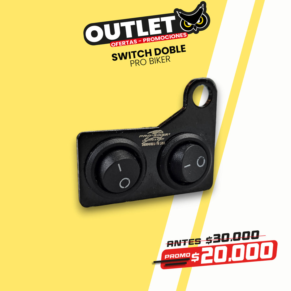 DOBLE SWITCH SENCILLO - PRO BIKER