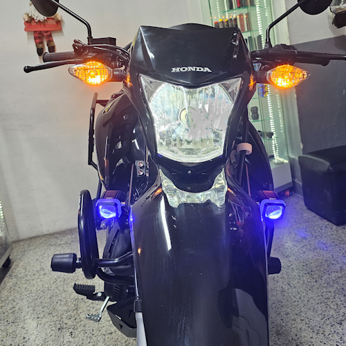 EXPLORADORAS MINI DRIVING CUADRADAS ARO AZUL (PAR)