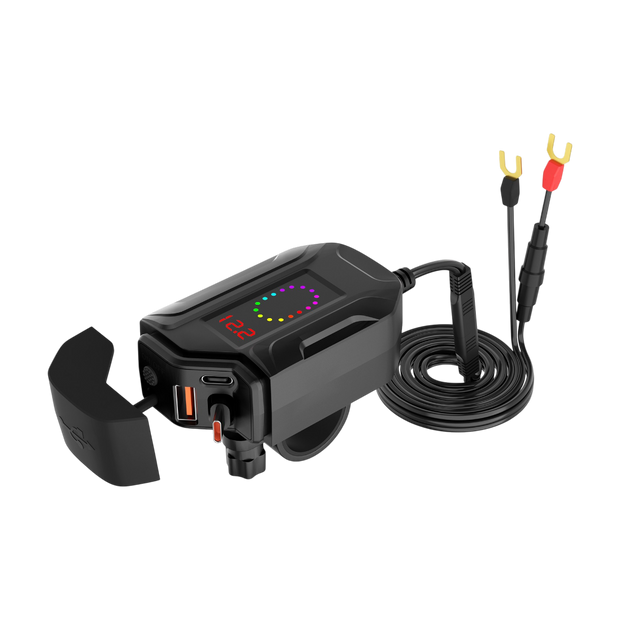 CARGADOR USB + USB TIPO C + CABLE USB TIPO C 50CM 30W