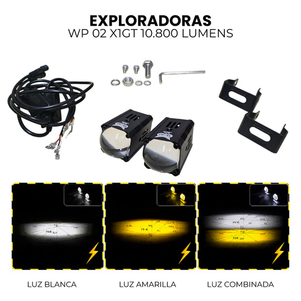 PAR EXPLORADORAS WP-02 X1GT 10.800 LUMENS