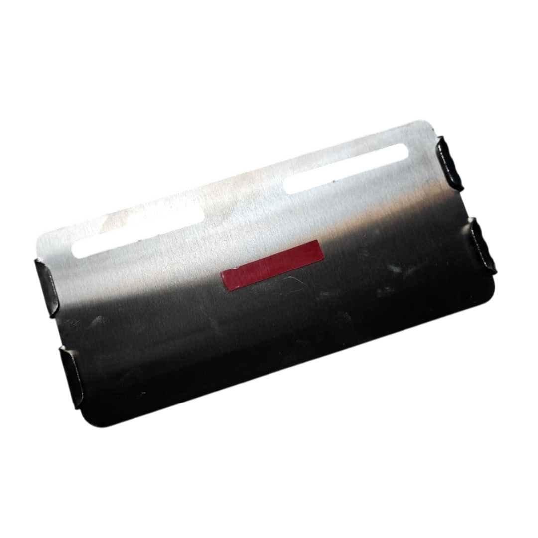 PORTA PLACA EN ACERO SIN LOGO