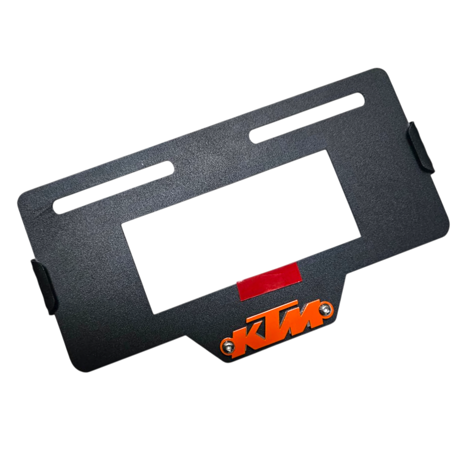 PORTA PLACA EN ACERO KTM