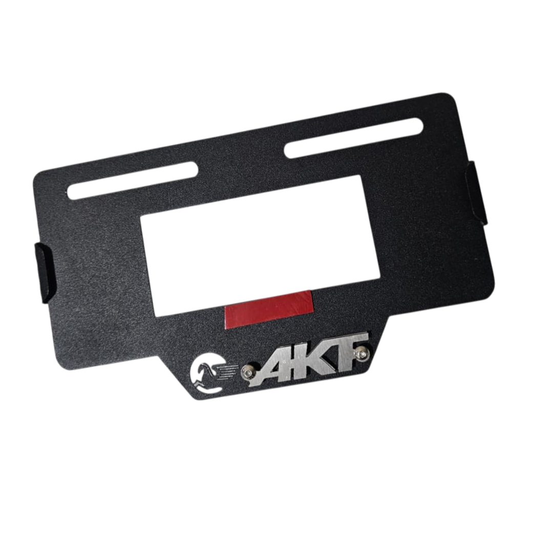 PORTA PLACA EN ACERO AKT