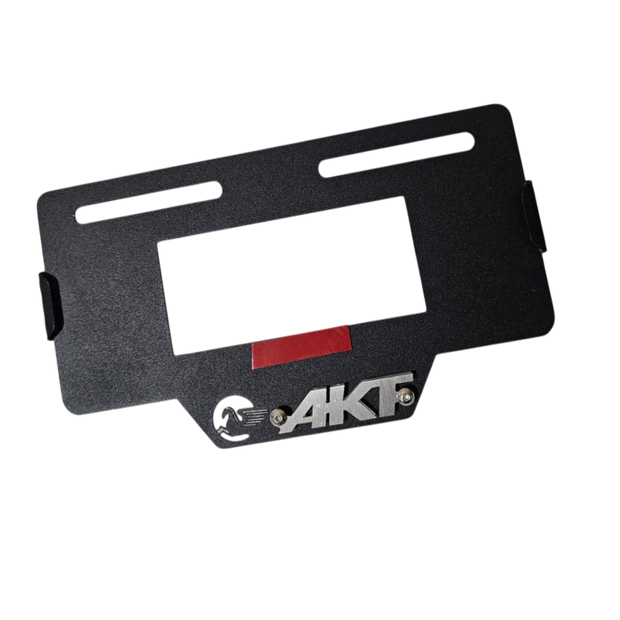 PORTA PLACA EN ACERO AKT