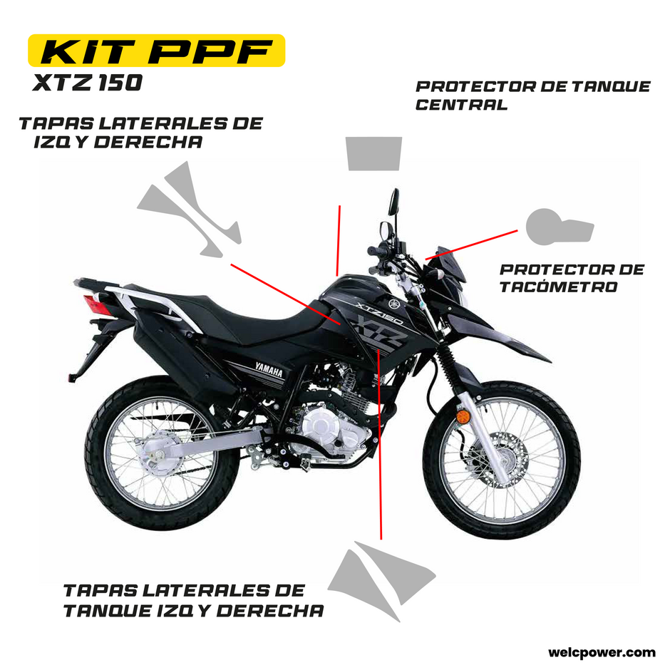 KIT PPF FP YAMAHA XTZ 150