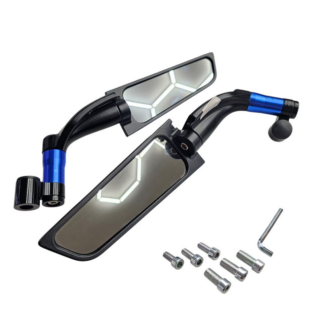 PAR ESPEJOS TIPO ALERON ALTOS