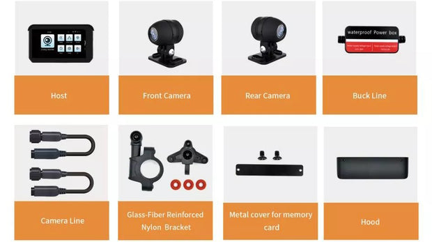 PANTALLA APPLE CARPLAY - ANDROID AUTO CON CÁMARAS PARA MOTO PREMIUM