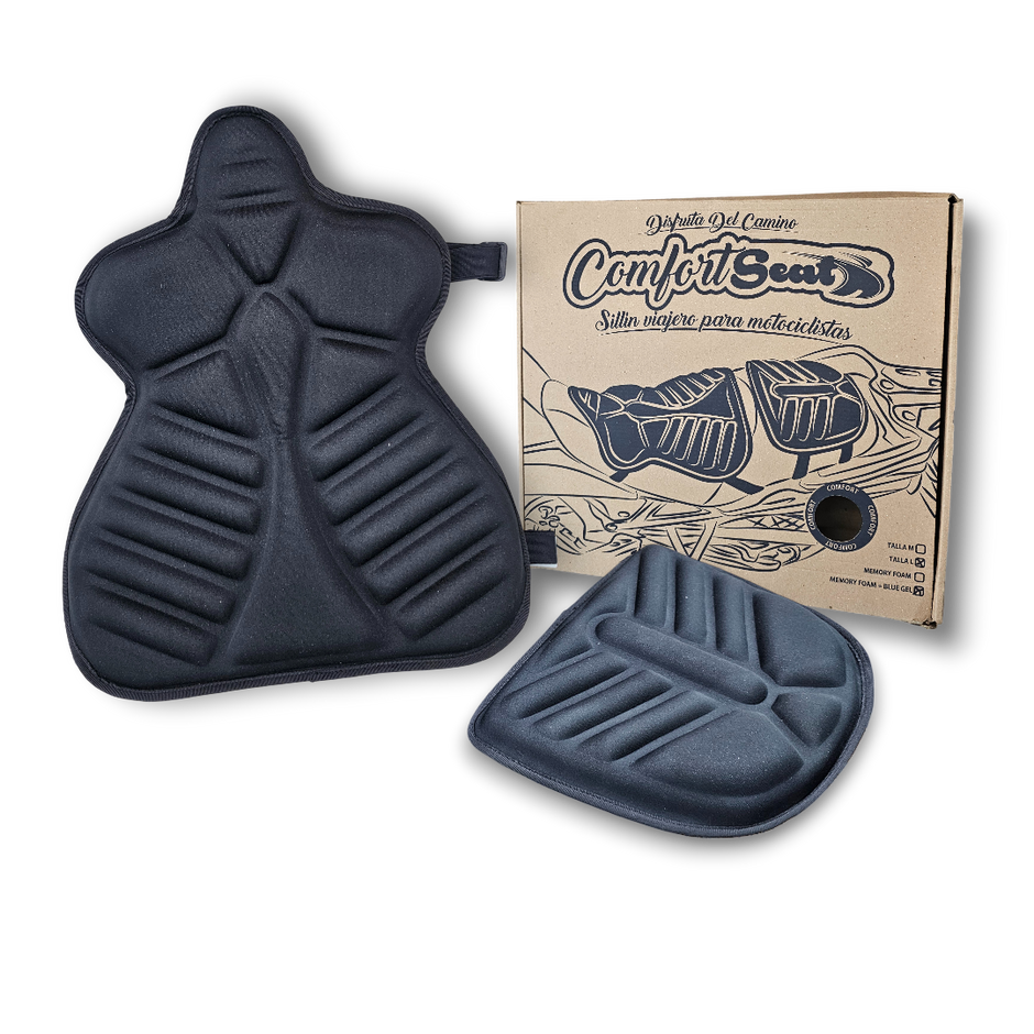 PAR DE COJINES PARA ASIENTO DE MOTO O COMFORT SEAT (GEL)