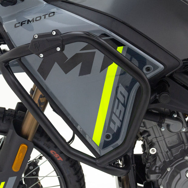 BARRA DE PROTECCIÓN CON SLIDERS FP SUPERIOR CFMOTO 450 MT