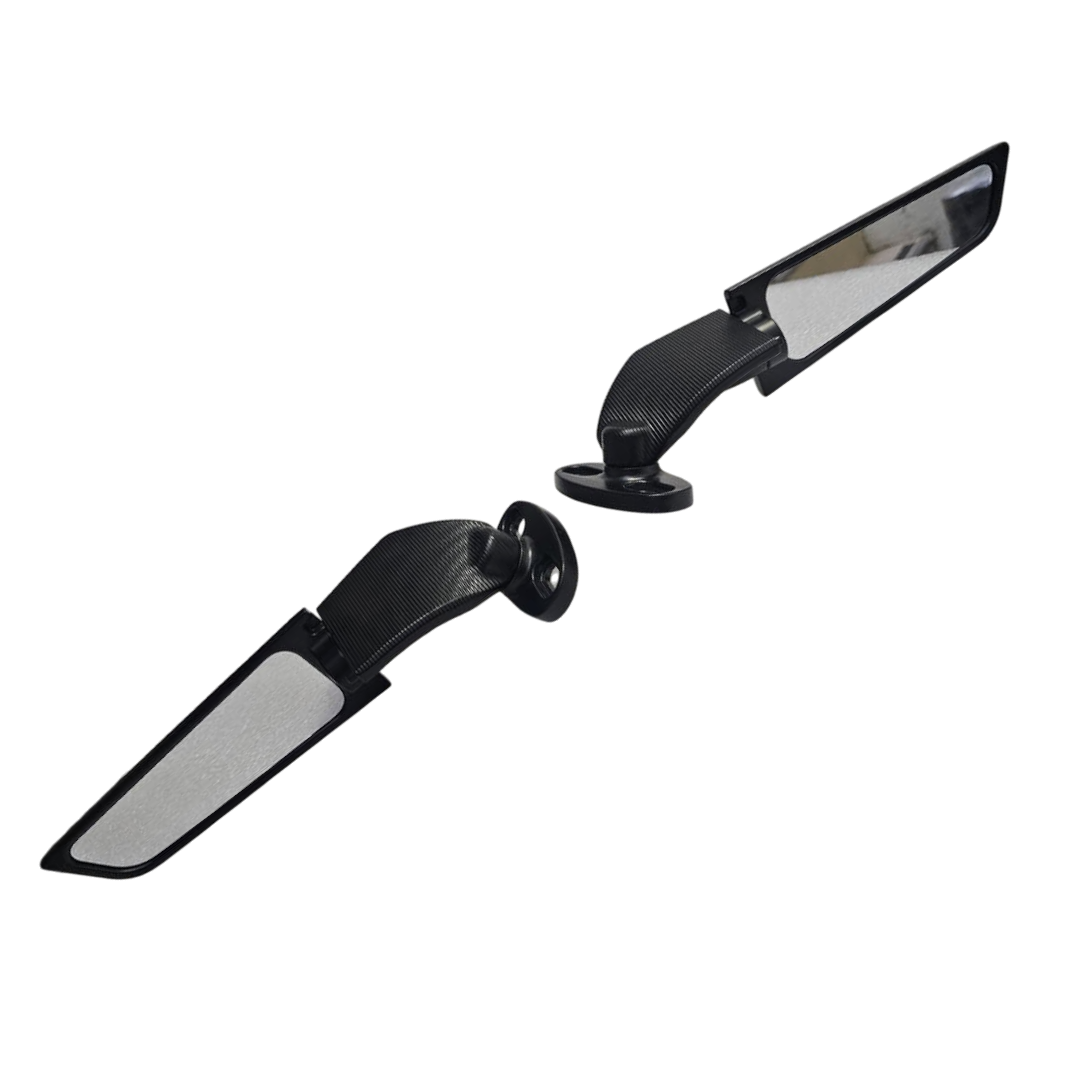 PAR ESPEJOS TIPO ALERON PARA MOTOS RACING