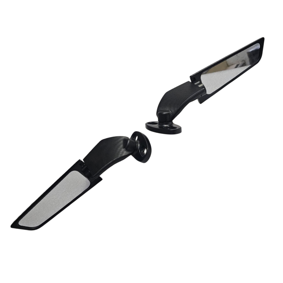 PAR ESPEJOS TIPO ALERON PARA MOTOS RACING