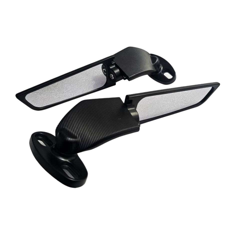 PAR ESPEJOS TIPO ALERON PARA MOTOS RACING