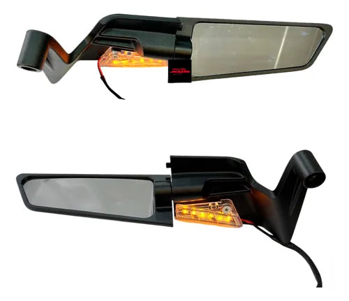 PAR ESPEJOS TIPO ALERON CON DIRECCIONALES