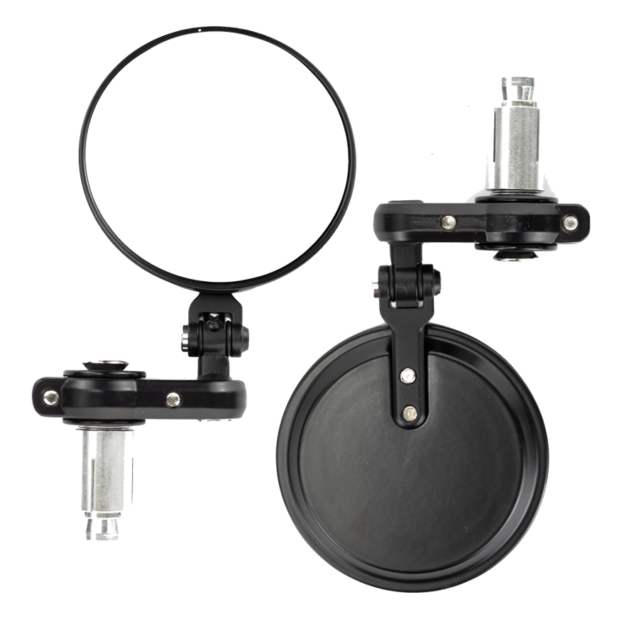 PAR ESPEJOS TIPO CAFE RACER REDONDO