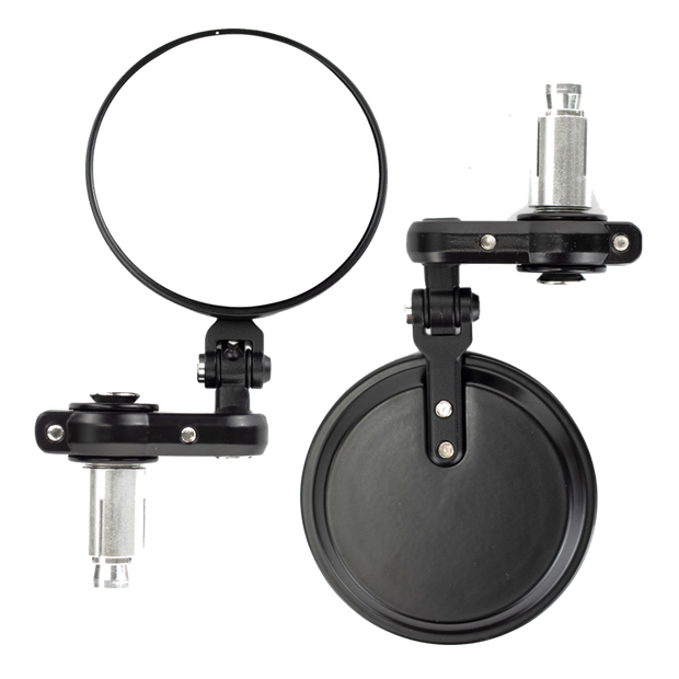 PAR ESPEJOS TIPO CAFE RACER REDONDO