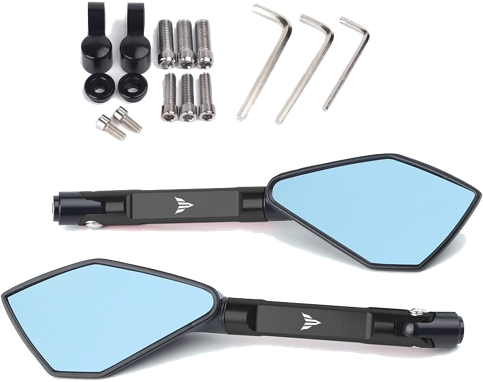 PAR ESPEJOS TIPO RIZOMA 5 PUNTAS