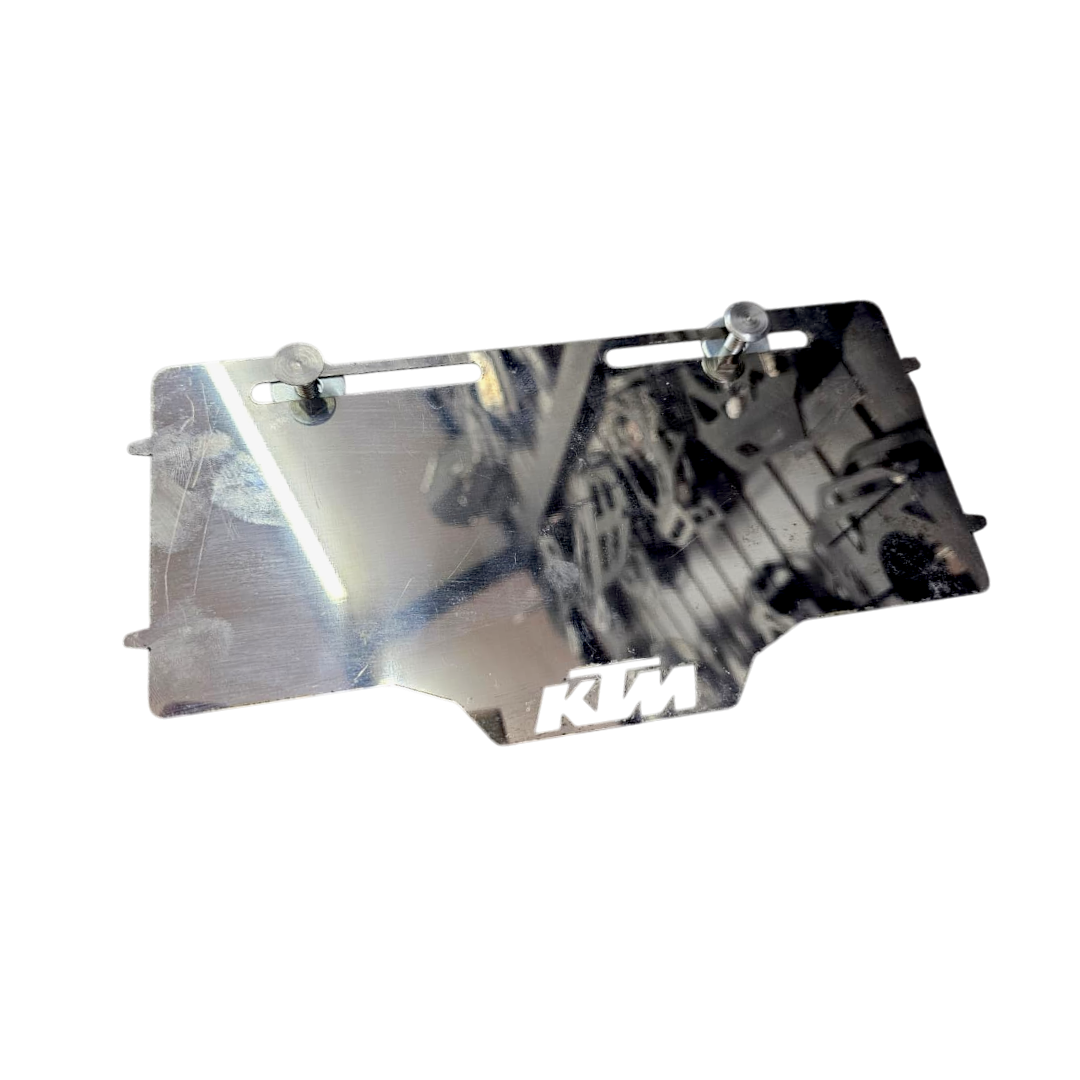 PORTA PLACA EN ACERO SIN PERFORAR FLOTANTE KTM