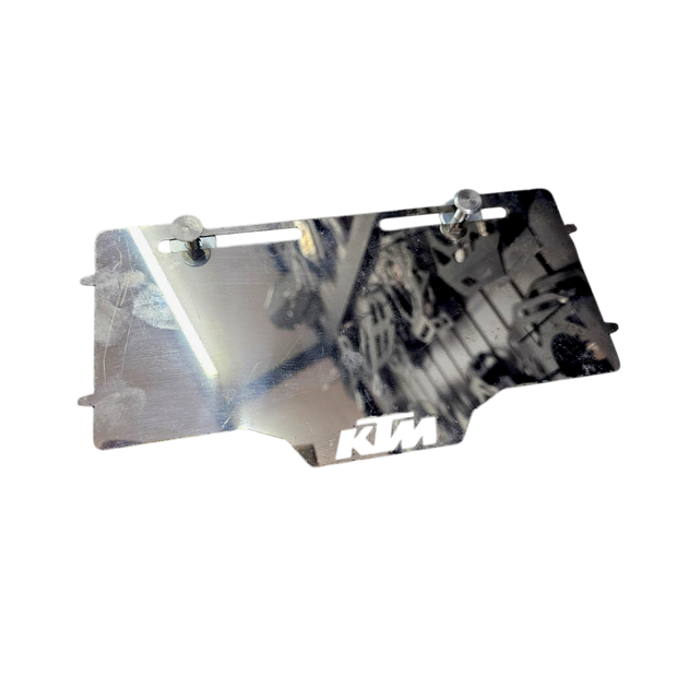 PORTA PLACA EN ACERO SIN PERFORAR FLOTANTE KTM