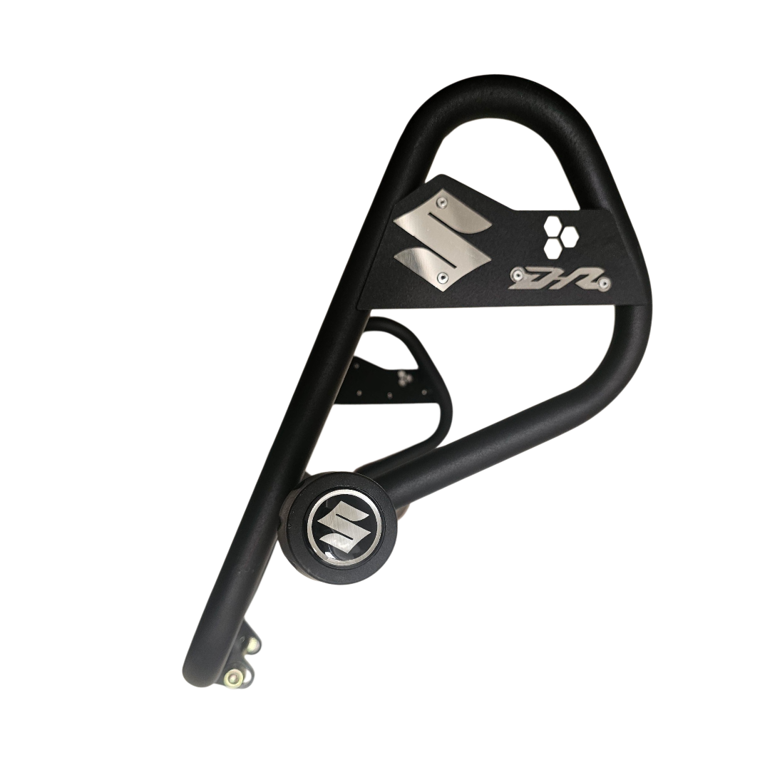 BARRA DE PROTECCION CON SLIDER CARBONO SIX SUZUKI DR 150