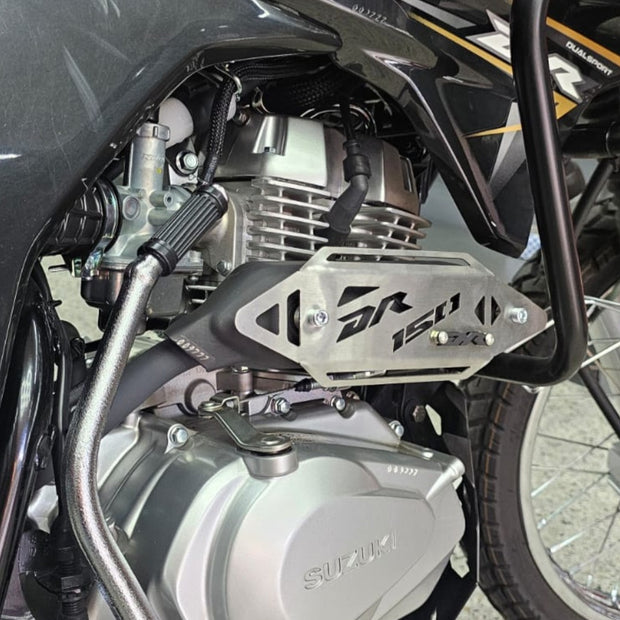 LAMINA CURVA DE EXOSTO EN ACERO SUZUKI DR 150