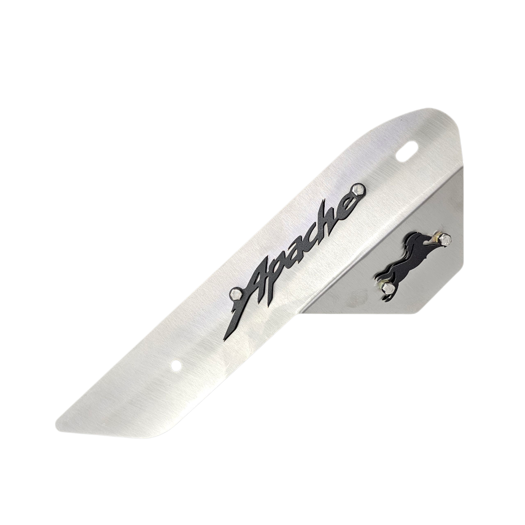 PROTECTOR DE EXOSTO EN ACERO TVS APACHE 160/200 4V PEQUEÑO