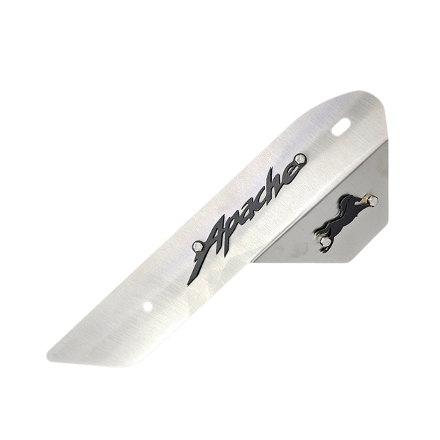 PROTECTOR DE EXOSTO EN ACERO TVS APACHE 160/200 4V PEQUEÑO