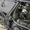 PROTECTOR DE BOMBA O DEPOSITO DE LIQUIDO DE FRENO TRASERO EN ACERO ROYAL ENFIELD HIMALAYAN/SCRAM 411