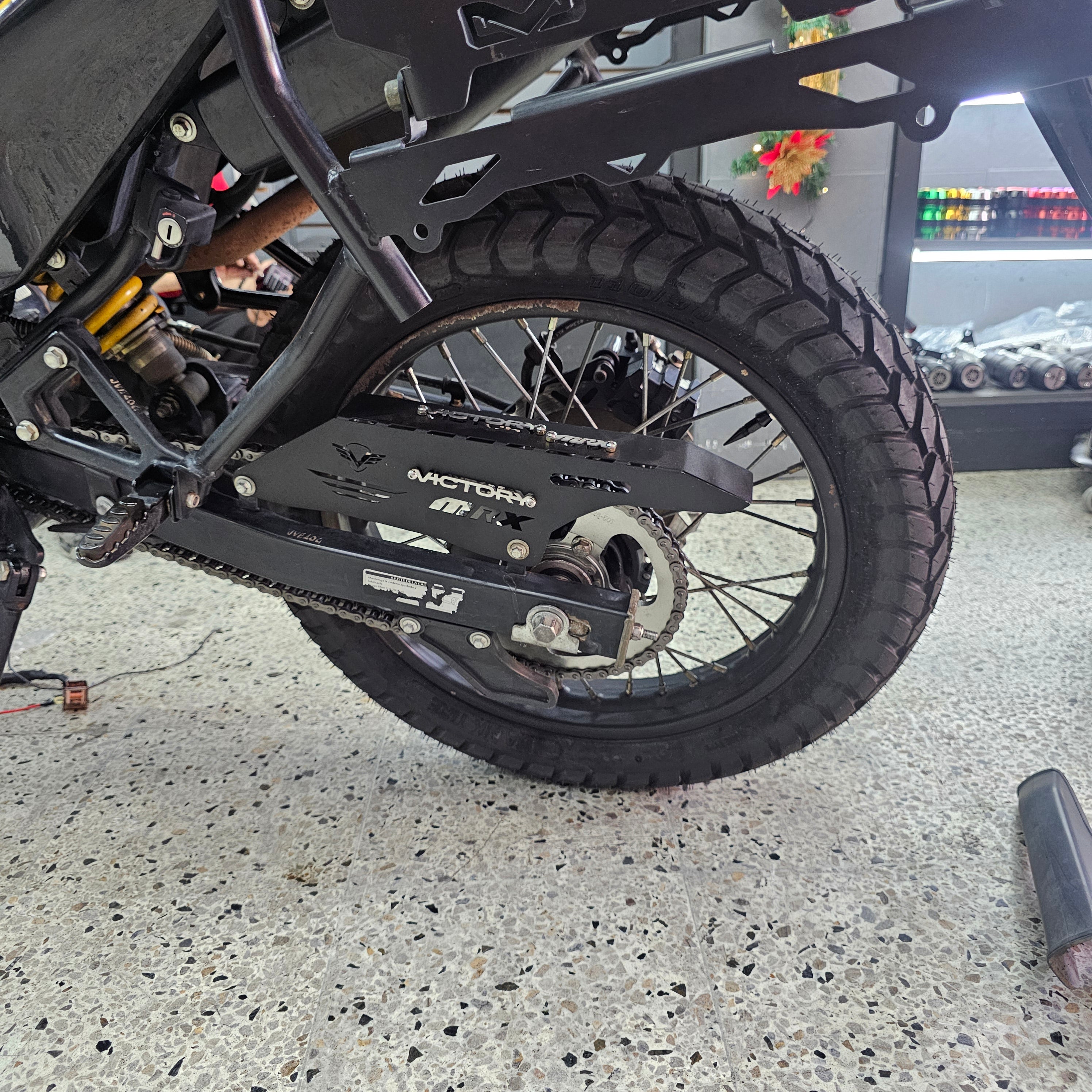 GUARDA CADENA EN ACERO VICTORY MRX 125 - MRX 150 - MRX 200 - MRX ARIZONA