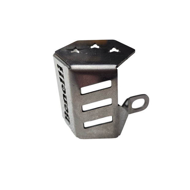 PROTECTOR DE BOMBA O DEPOSITO DE LIQUIDO DE FRENO TRASERO EN ACERO BENELLI 180S