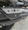 PROTECTOR DE EXOSTO EN ACERO TVS APACHE 160/200 4V GRANDE