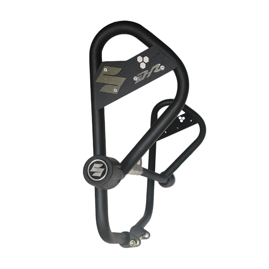 BARRA DE PROTECCION CON SLIDER CARBONO SIX SUZUKI DR 150