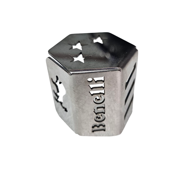 PROTECTOR DE BOMBA O DEPOSITO DE LIQUIDO DE FRENO TRASERO EN ACERO BENELLI 180S