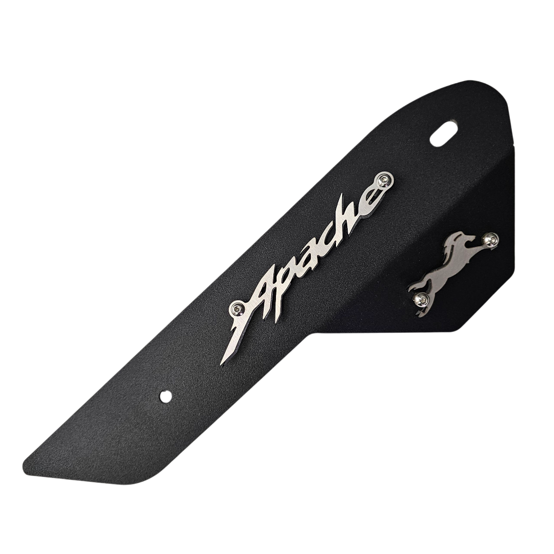 PROTECTOR DE EXOSTO EN ACERO TVS APACHE 160/200 4V PEQUEÑO