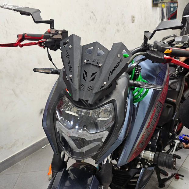 CUPULA EN ACERO TVS APACHE 160/200 4V CACHOS