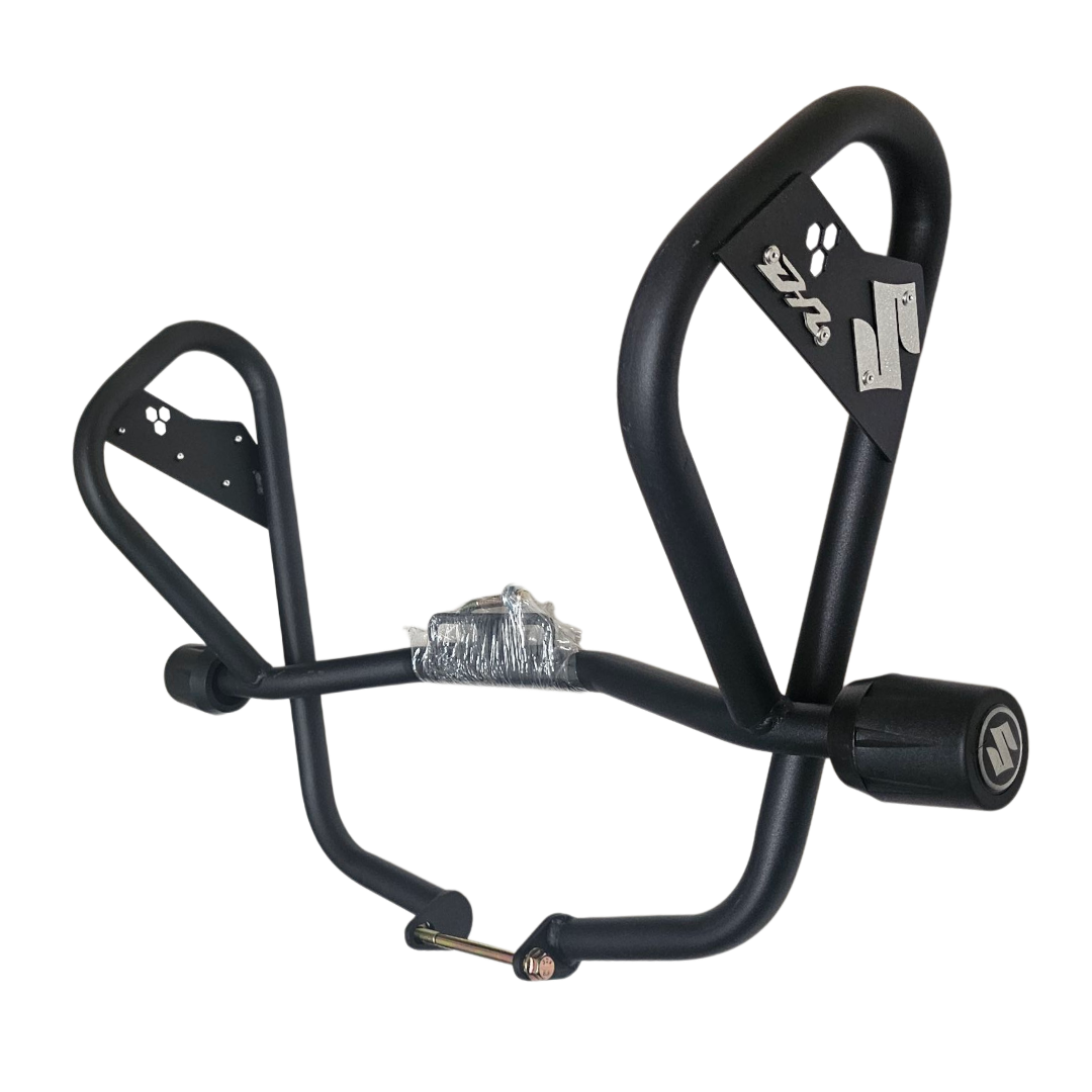BARRA DE PROTECCION CON SLIDER CARBONO SIX SUZUKI DR 150