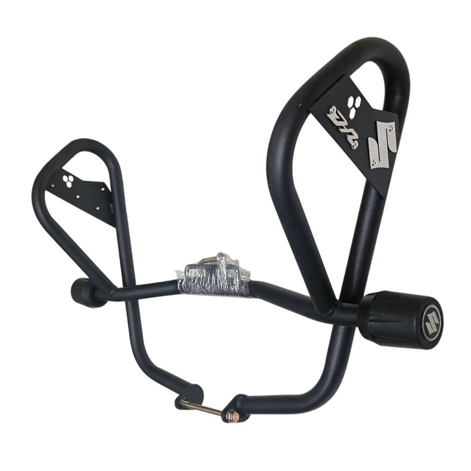 BARRA DE PROTECCION CON SLIDER CARBONO SIX SUZUKI DR 150