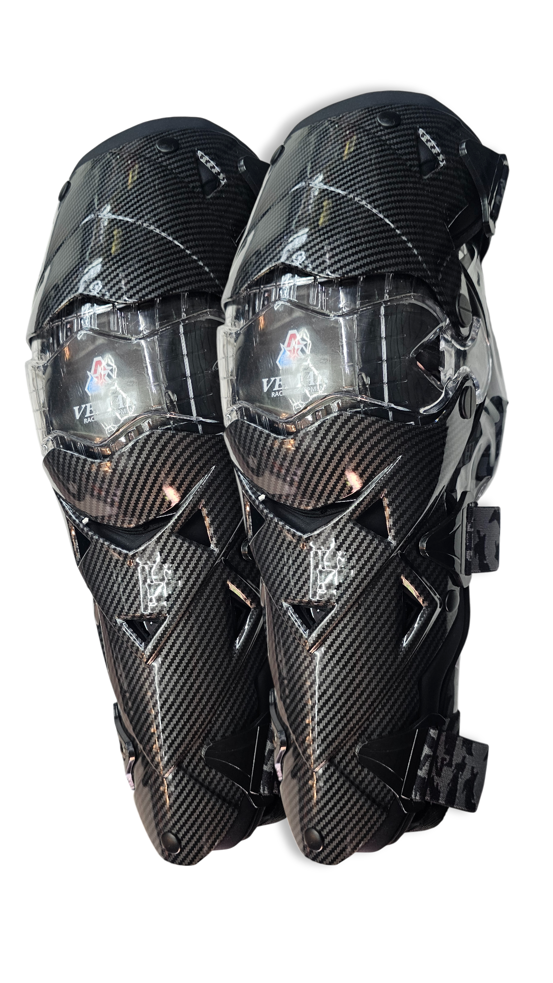 PAR RODILLERAS VEMAR G-18 TIPO FIBRA DE CARBONO