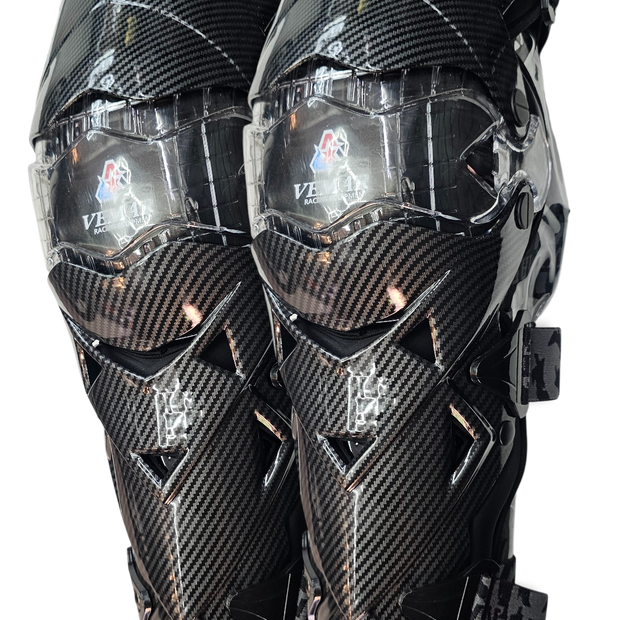 PAR RODILLERAS VEMAR G-18 TIPO FIBRA DE CARBONO