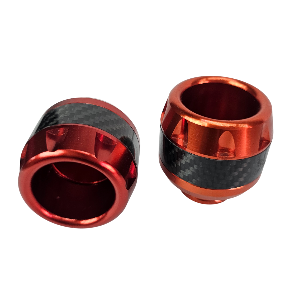 PAR SLIDERS DE EJE TIPO FIBRA DE CARBONO