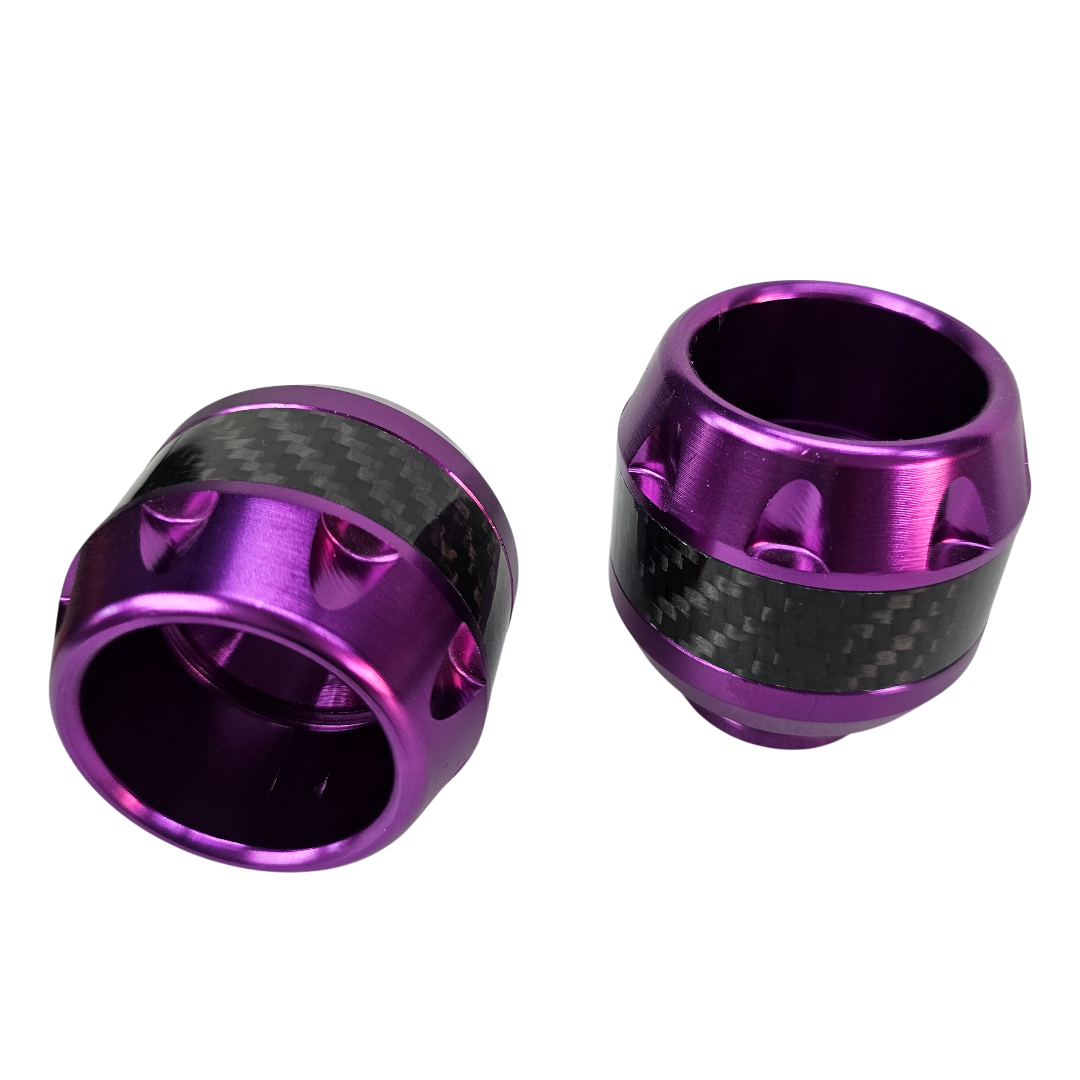 PAR SLIDERS DE EJE TIPO FIBRA DE CARBONO