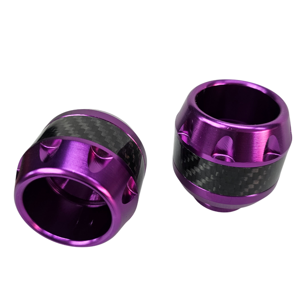 PAR SLIDERS DE EJE TIPO FIBRA DE CARBONO