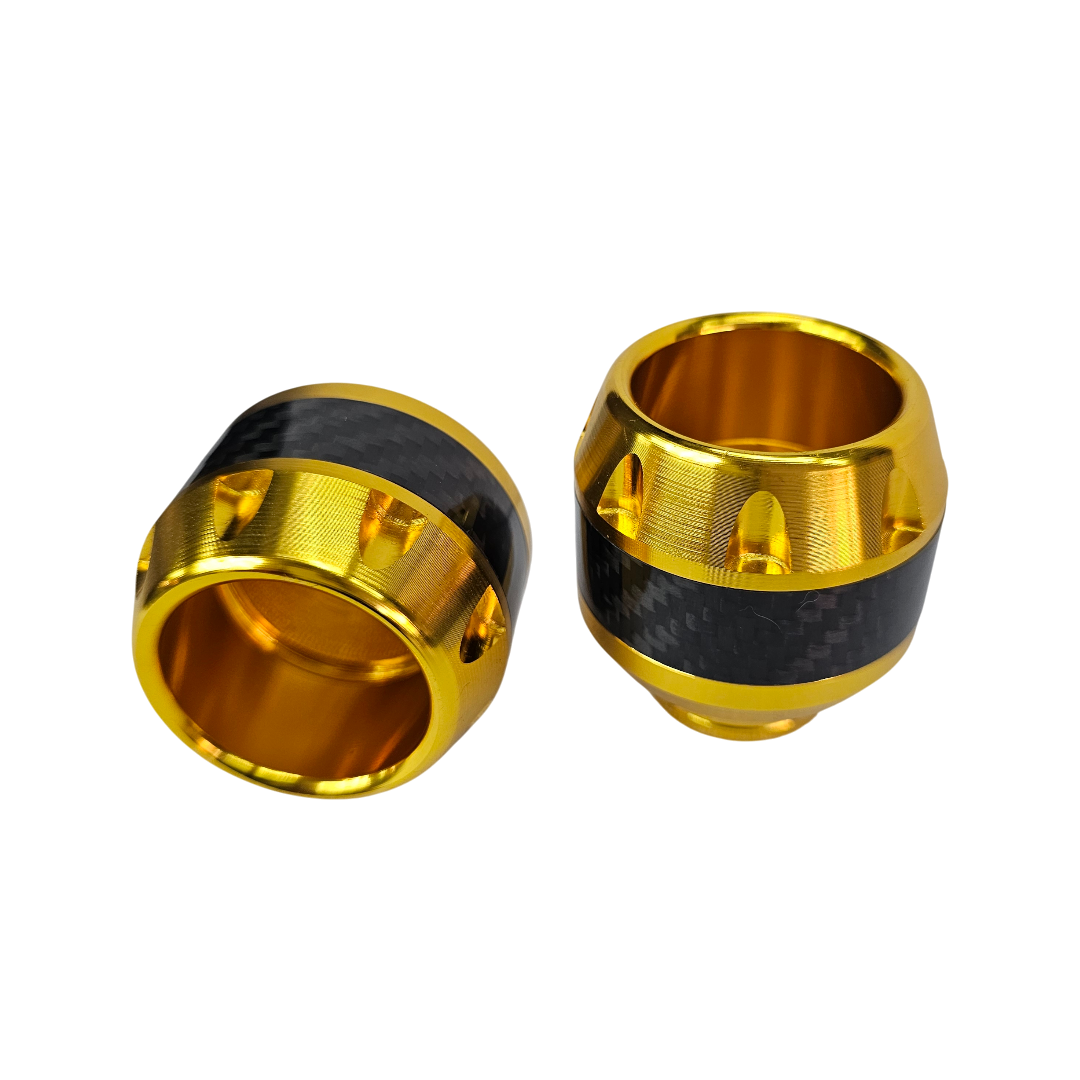 PAR SLIDERS DE EJE TIPO FIBRA DE CARBONO