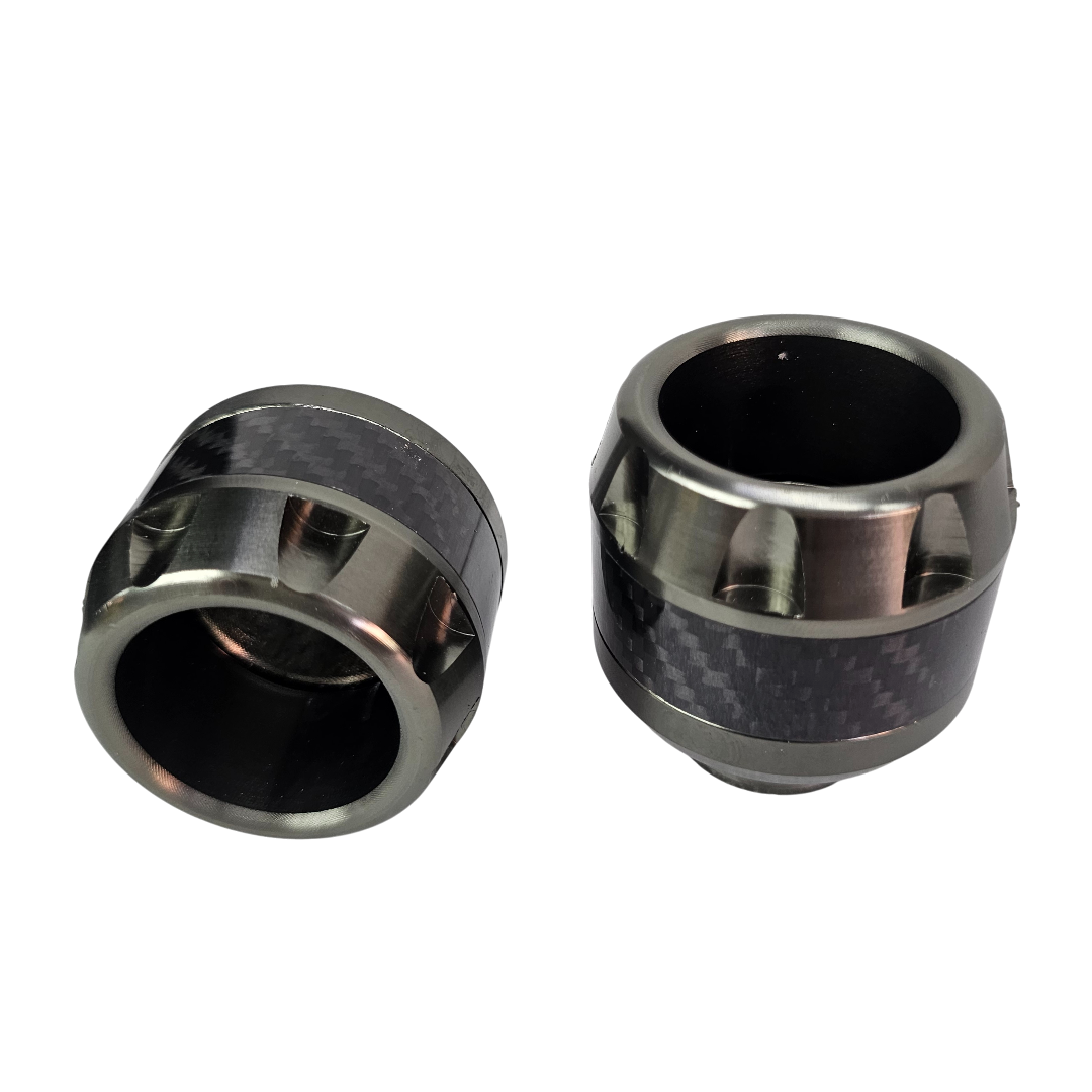 PAR SLIDERS DE EJE TIPO FIBRA DE CARBONO